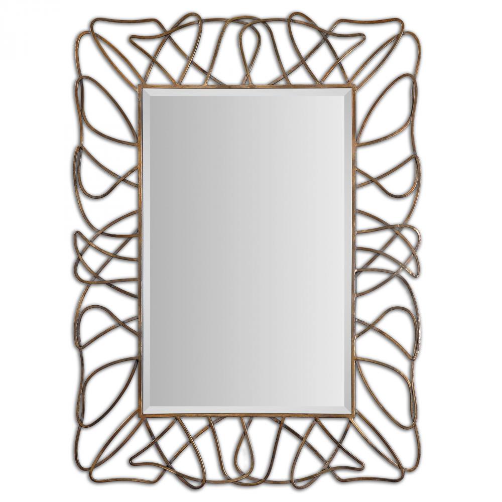 Uttermost Halsey Gold Metal Mirror