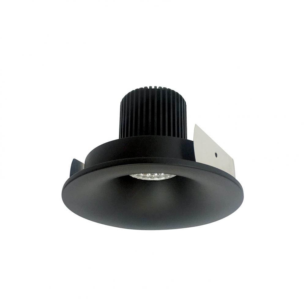 4" Iolite LED Round Bullnose, 1000lm / 14W, 2700K, Black Finish