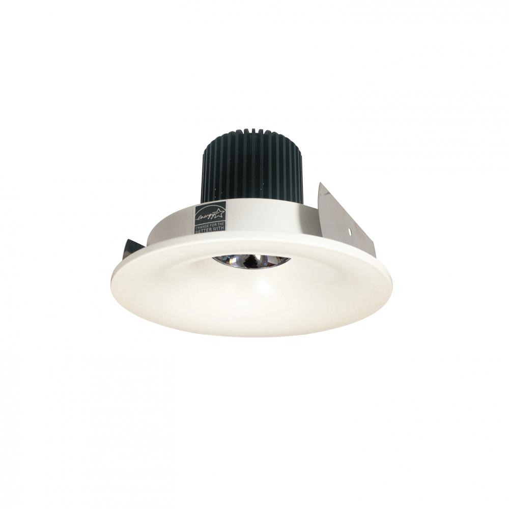 4" Iolite LED Round Bullnose, 10-Degree Optic, 800lm / 12W, 3500K, White Finish