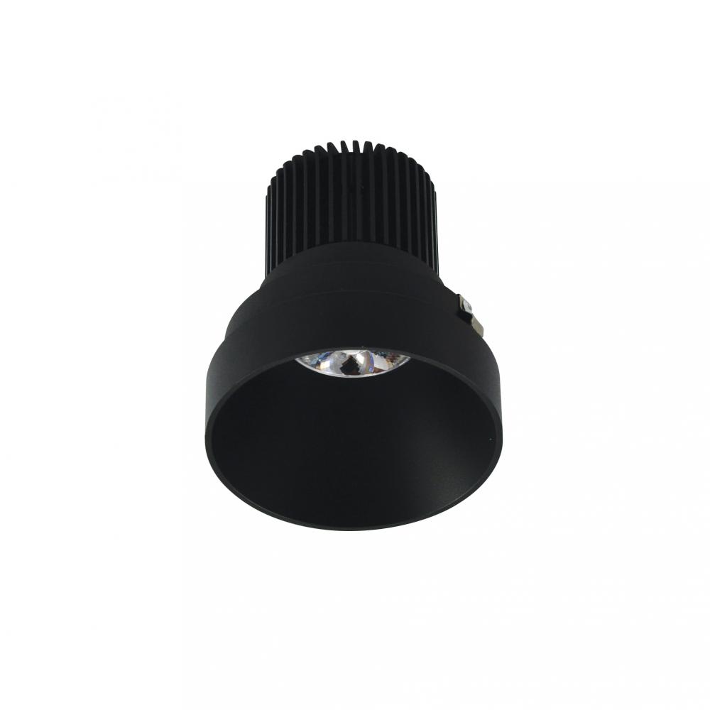 4" Iolite LED Round Trimless Downlight, 10-Degree Optic, 800lm / 12W, 2700K, Black Finish