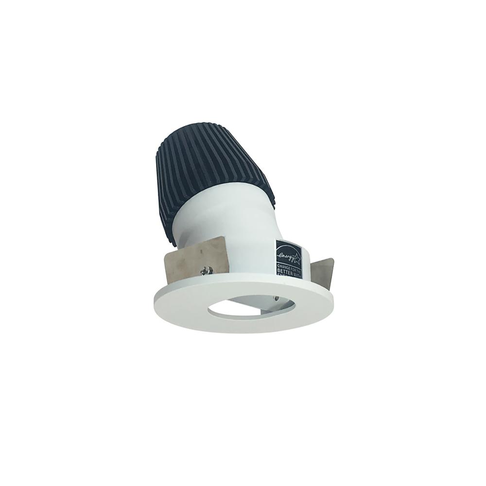 1" Iolite LED BWF Round Adjustable Slot Aperture, 600lm, 3000K, Matte Powder White Slot Aperture