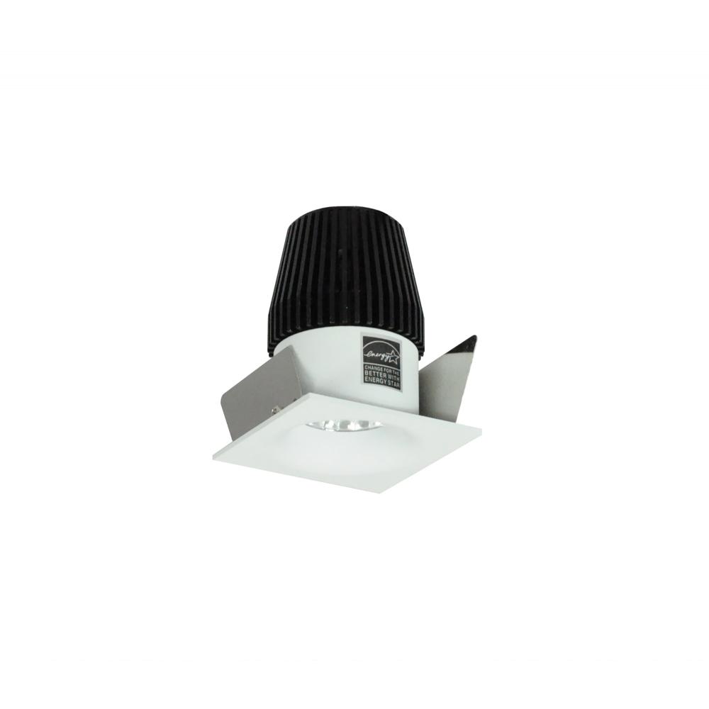 1" Iolite LED BWF Square Bullnose, 600lm, 3000K, Matte Powder White Reflector / Matte Powder