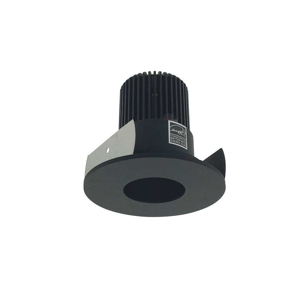 2" Iolite LED Round Pinhole, 1000lm / 14W, 2700K, Black Pinhole / Black Flange