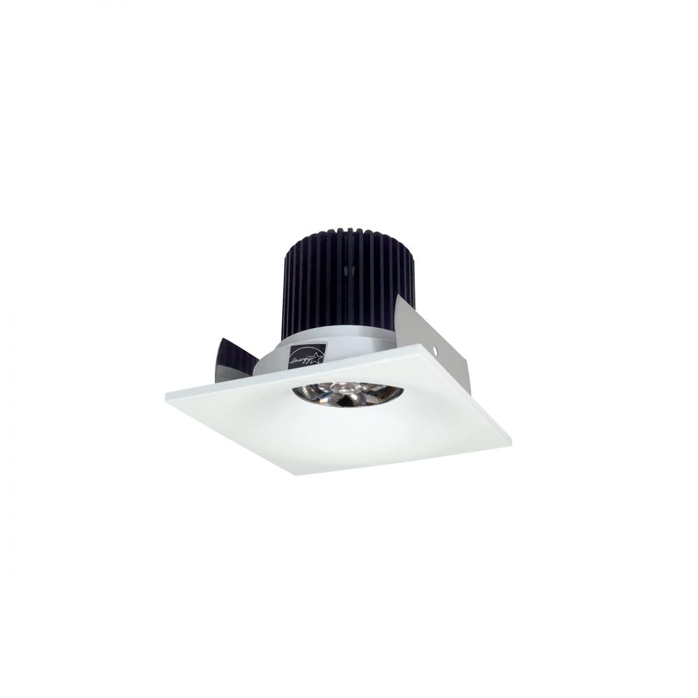 2" Iolite LED Square Bullnose, 10-Degree Optic, 800lm / 12W, 2700K, Matte Powder White Finish