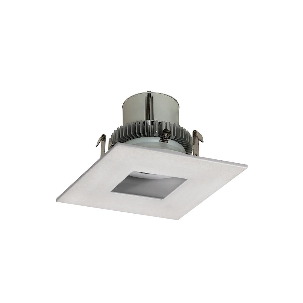 4" Cobalt Click LED Retrofit, Square Pinhole, 1000lm / 12W, 4000K, White Flange