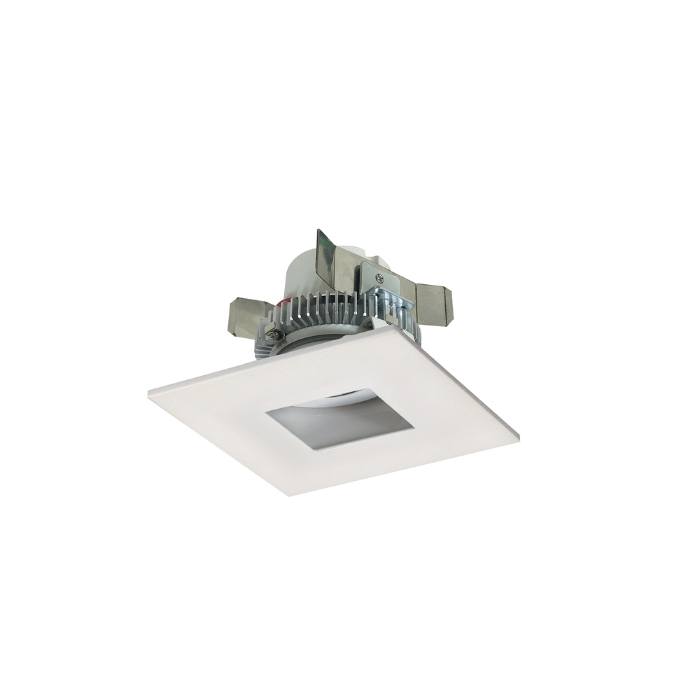 4" Cobalt Click LED Retrofit, Square Pinhole, 750lm / 10W, 3000K, White Flange