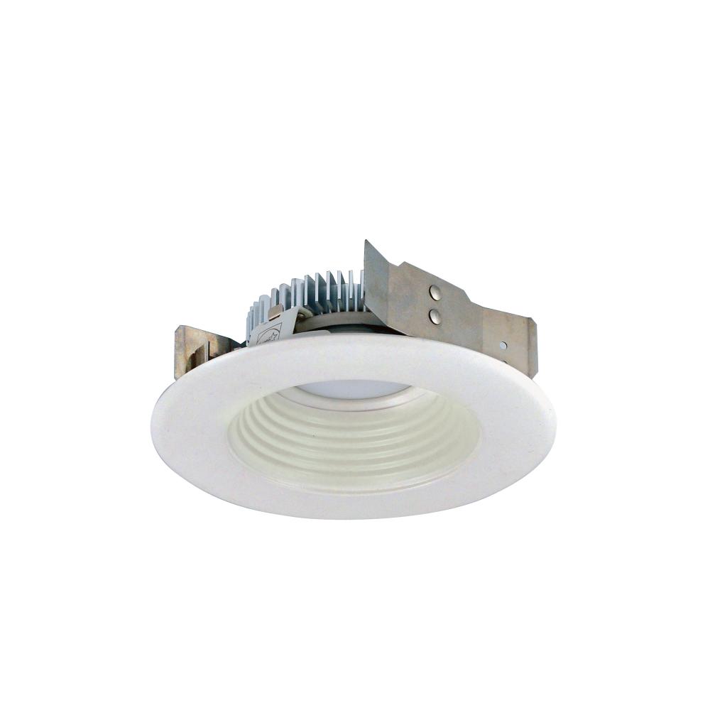 4" Cobalt Shallow High Lumen LED Trim, Round Baffle, 850lm, 2700K, White