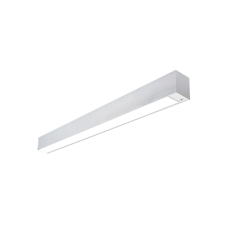 2' L-Line LED Indirect/Direct Linear, 3710lm / Selectable CCT, Aluminum Finish, with Motion
