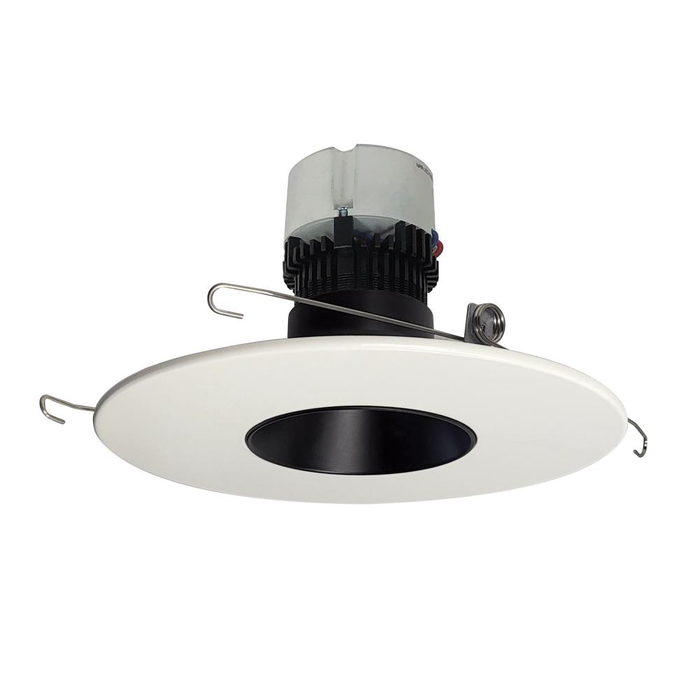 5"/6" Pearl LED Round Retrofit Reflector, 800lm / 12W, Comfort Dim, Black Reflector /  White