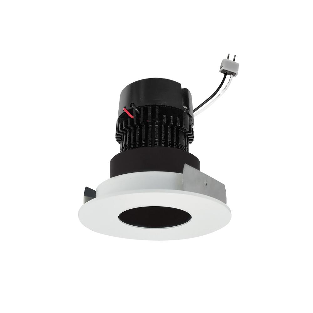 4" Pearl Low Voltage LED Round Pinhole Retrofit, 950lm / 11W, 2700K, Black Pinhole / Matte