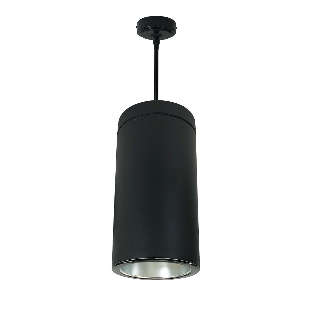 6" CYL PENDANT 1500L 30K REF. MED FLD. DIFF/BLK FLANGE 120V Triac/ELV BLK CYL