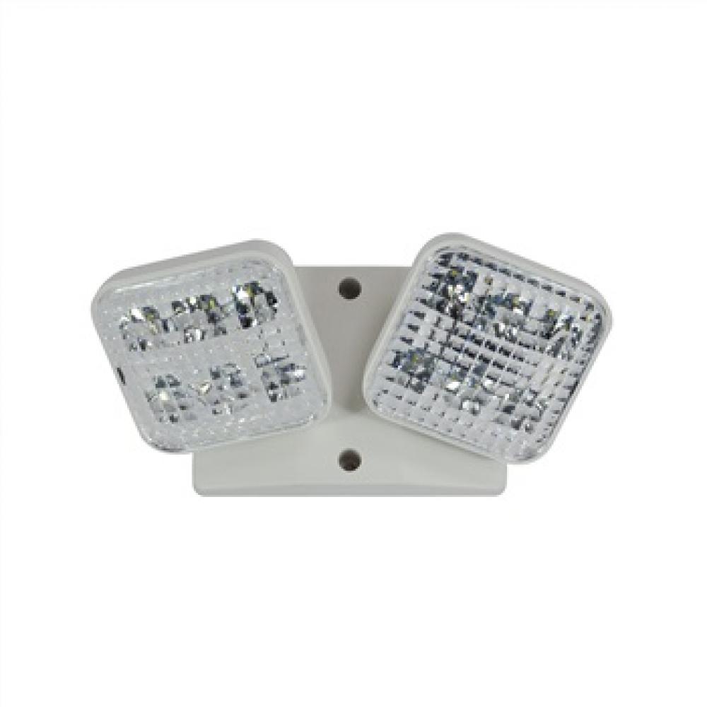 Emergency LED Single Square Head Remote, 2x 1W, 150lm, White