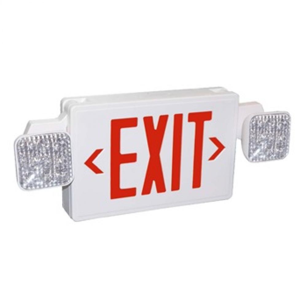 LED EXIT & EMERGENCY COMBO W/R