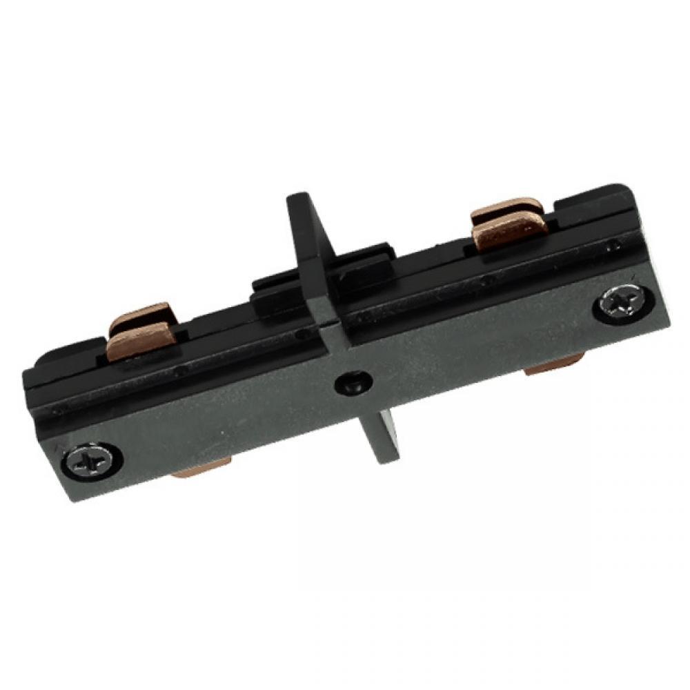 Straight Connector, 2 Circuit Track, Black