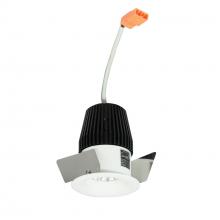 Nora NIOB-1RNB27XMPW - 1" Iolite LED BWF Round Bullnose, 600lm, 2700K, Matte Powder White Reflector / Matte Powder