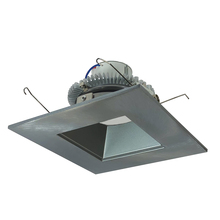 Nora NLCBC2-65630NN/10 - 6" Cobalt Click LED Retrofit, Square Reflector, 1000lm / 12W, 3000K, Natural Metal Reflector /