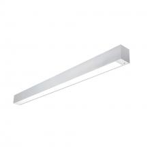 Nora NLUD-4334A/OS - 4' L-Line LED Indirect/Direct Linear, 6152lm / Selectable CCT, Aluminum Finish, with Motion