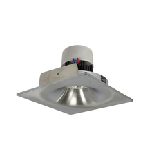 Nora NPR-4SNB27XNN - 4" Pearl LED Square Bullnose Retrofit, 1000lm / 12W, 2700K, Natural Metal Finish