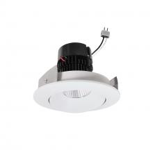 Nora NPRLV-4RC27XMPW - 4" Pearl Low Voltage LED Round Adjustable Cone Retrofit, 1200lm / 11W, 2700K, Matte Powder White