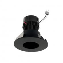 Nora NPRLV-4RPH27XBB - 4" Pearl Low Voltage LED Round Pinhole Retrofit, 950lm / 11W, 2700K, Black Pinhole / Black