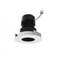 Nora NPRLV-4RPH27XBMPW - 4" Pearl Low Voltage LED Round Pinhole Retrofit, 950lm / 11W, 2700K, Black Pinhole / Matte