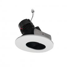 Nora NPRLV-4RSL27XBMPW - 4" Pearl Low Voltage LED Round Adjustable Slot Aperture Retrofit, 950lm / 11W, 2700K, Black Slot