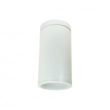 Nora NYLD2-6S075140WWW - 6" Cobalt Surface Mount Cylinder, White, 750L, 4000K, White/White Reflector, 120V Triac/ELV