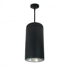 Nora NYLS2-6P15130MDBB3 - 6" CYL PENDANT 1500L 30K REF. MED FLD. DIFF/BLK FLANGE 120V Triac/ELV BLK CYL