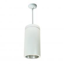 Nora NYLS2-6P25130MDWW3 - 6" CYL PENDANT 2500L 30K REF. MED FLD. DIFF./WHT FLANGE 120V Triac/ELV WHT CYL