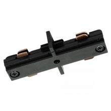 Nora NT-2310B - Straight Connector, 2 Circuit Track, Black