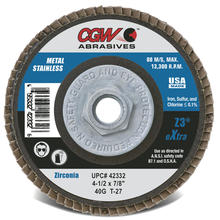 CGW Abrasives 42311 - eXtra Z3 Zirconia Flap Discs