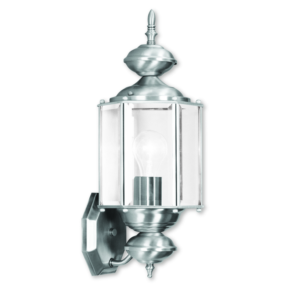 1 Light BN Outdoor Wall Lantern