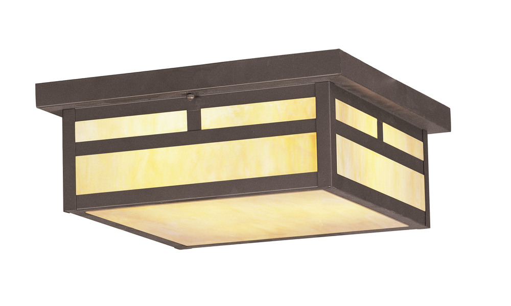 3 Light Bronze Outdoor Ceiling Mount