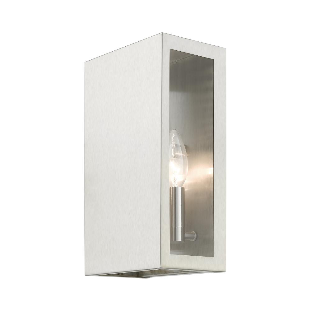 2 Light Brushed Nickel Outdoor ADA Medium Sconce