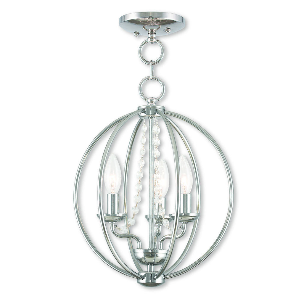 3 Light CH Mini Chandelier/Ceiling Mount