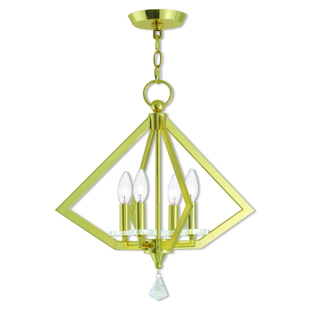 4 Lt PB Mini Chandelier