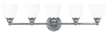 Livex Lighting 13665-05 - 5 Light Polished Chrome Bath Light