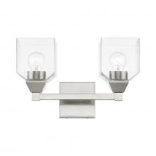 Livex Lighting 16772-91 - 2 Light Brushed Nickel Vanity Sconce