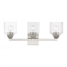 Livex Lighting 16773-91 - 3 Light Brushed Nickel Vanity Sconce