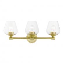 Livex Lighting 17473-12 - 3 Light Satin Brass Vanity Sconce