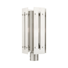 Livex Lighting 21776-91 - 1 Lt Brushed Nickel Outdoor Post Top Lantern