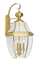 Livex Lighting 2356-02 - 4 Light PB Outdoor Wall Lantern