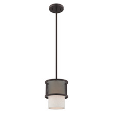 Livex Lighting 41201-07 - 1 Lt Bronze Mini Pendant