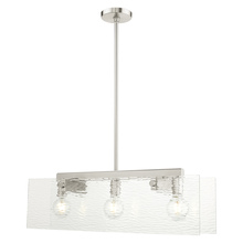 Livex Lighting 45623-91 - 3 Lt Brushed Nickel Chandelier