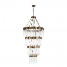 Varaluz 309C30HG - Matrix 30-Lt 4-Tier Chandelier - Havana Gold