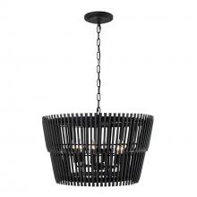 Varaluz 355P06SCB - Apollo 6-Lt Pendant - Carbon