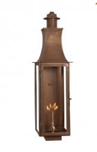 St. James Lighting MADM-CW-AI120V-MP-3PT - Madison Medium Copper Gas Lantern - Copper Wall Mount w/ 120v AI