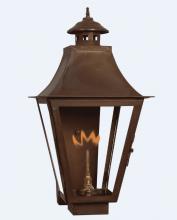 St. James Lighting MONM-CW-BC-AI - Montrose Medium Copper Gas Lantern w/ Copper Wall Box - Continuous Burn