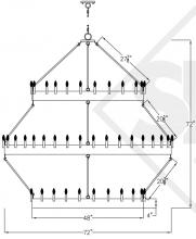 St. James Lighting SCH-SUL-3-G-Cus - Sullivan Triple Tier Grande CUSTOM