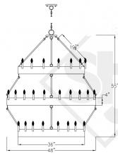 St. James Lighting SCH-SUL-3-M-Cus - Sullivan Triple Tier Medium CUSTOM